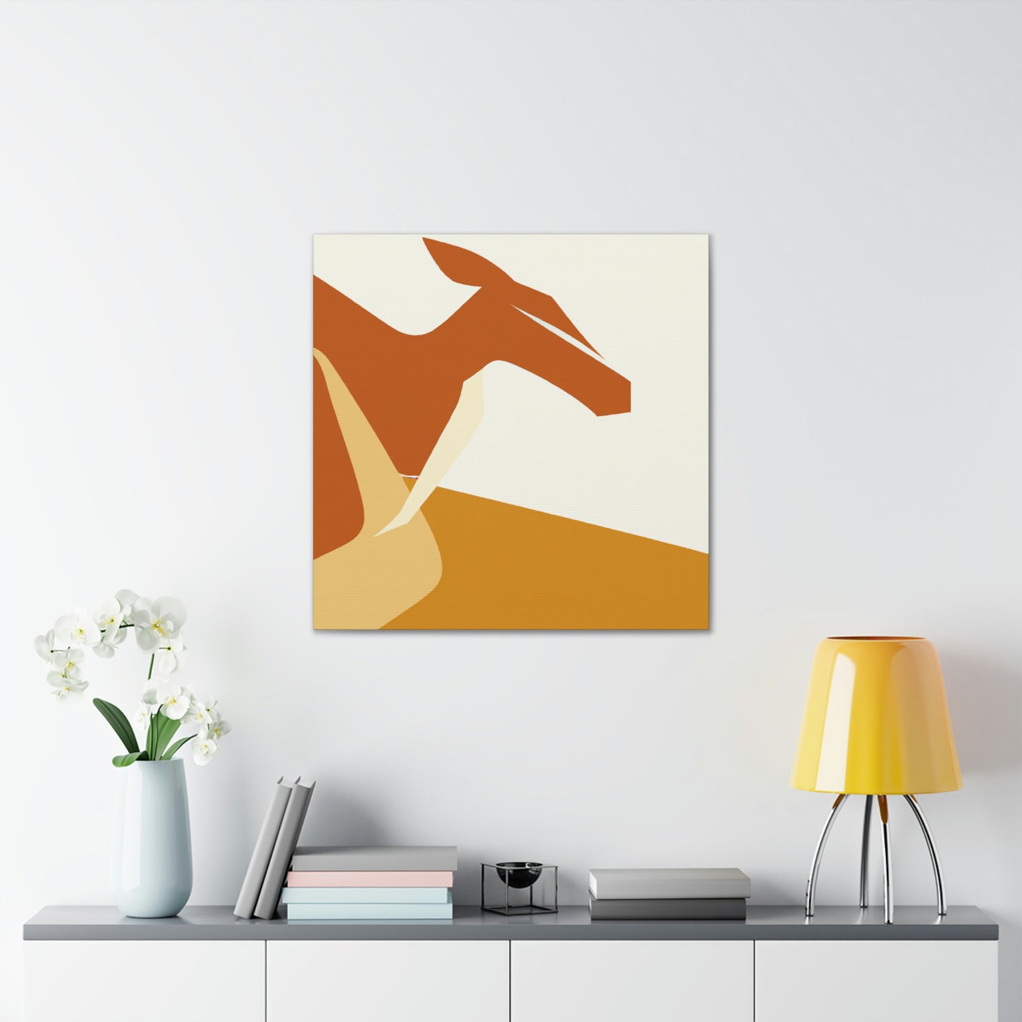 Kangaroo in Reflection - Canvas