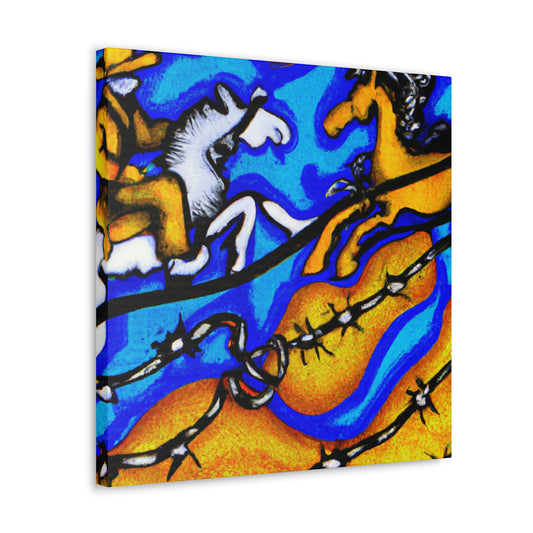 Barbed Wire Splendor - Canvas