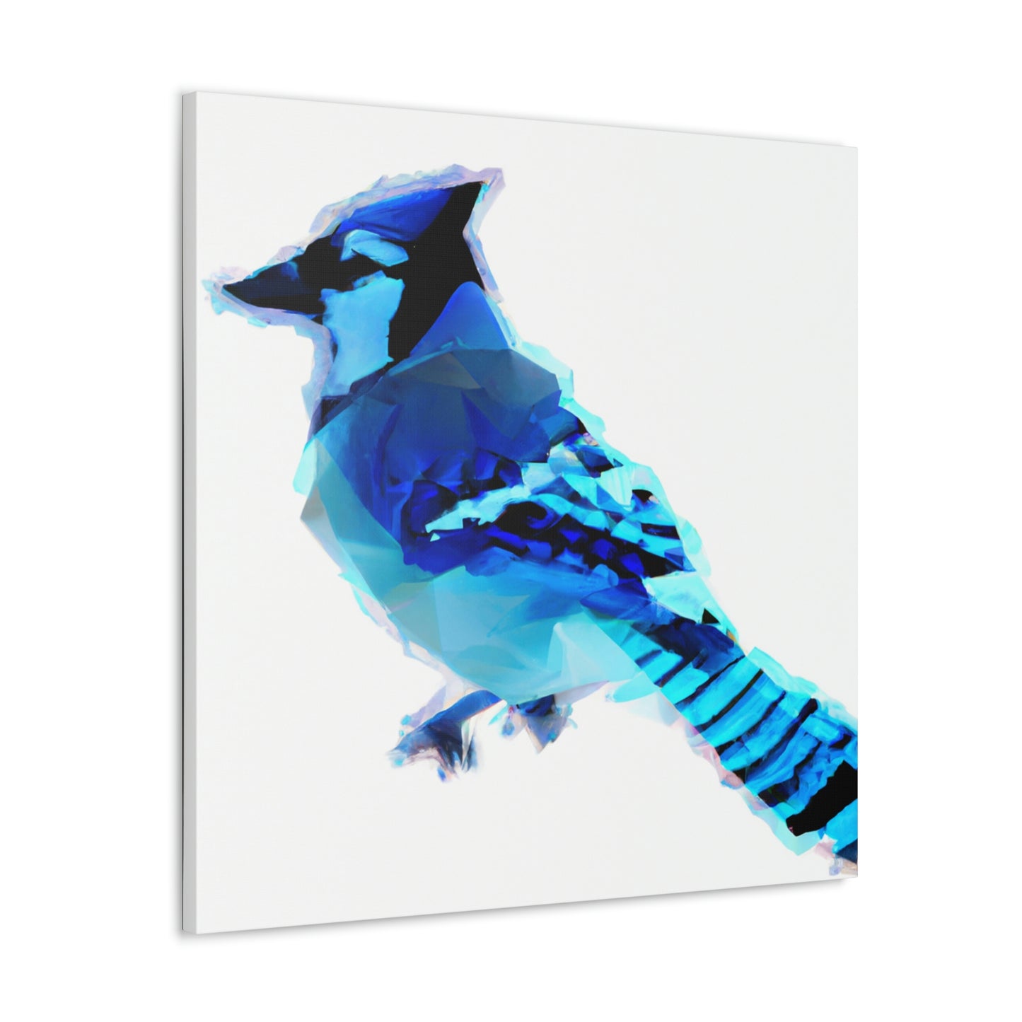 "Blue Jay Reflection Art" - Canvas