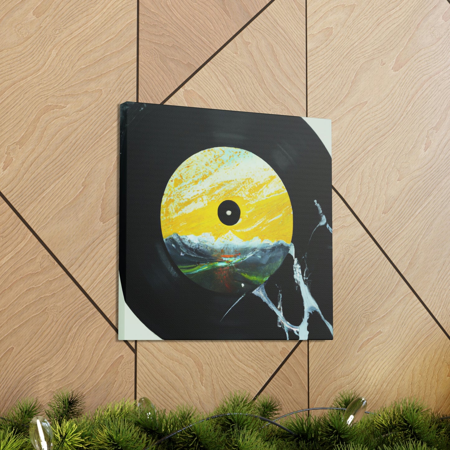 Vinyl Record Reflection - Canvas