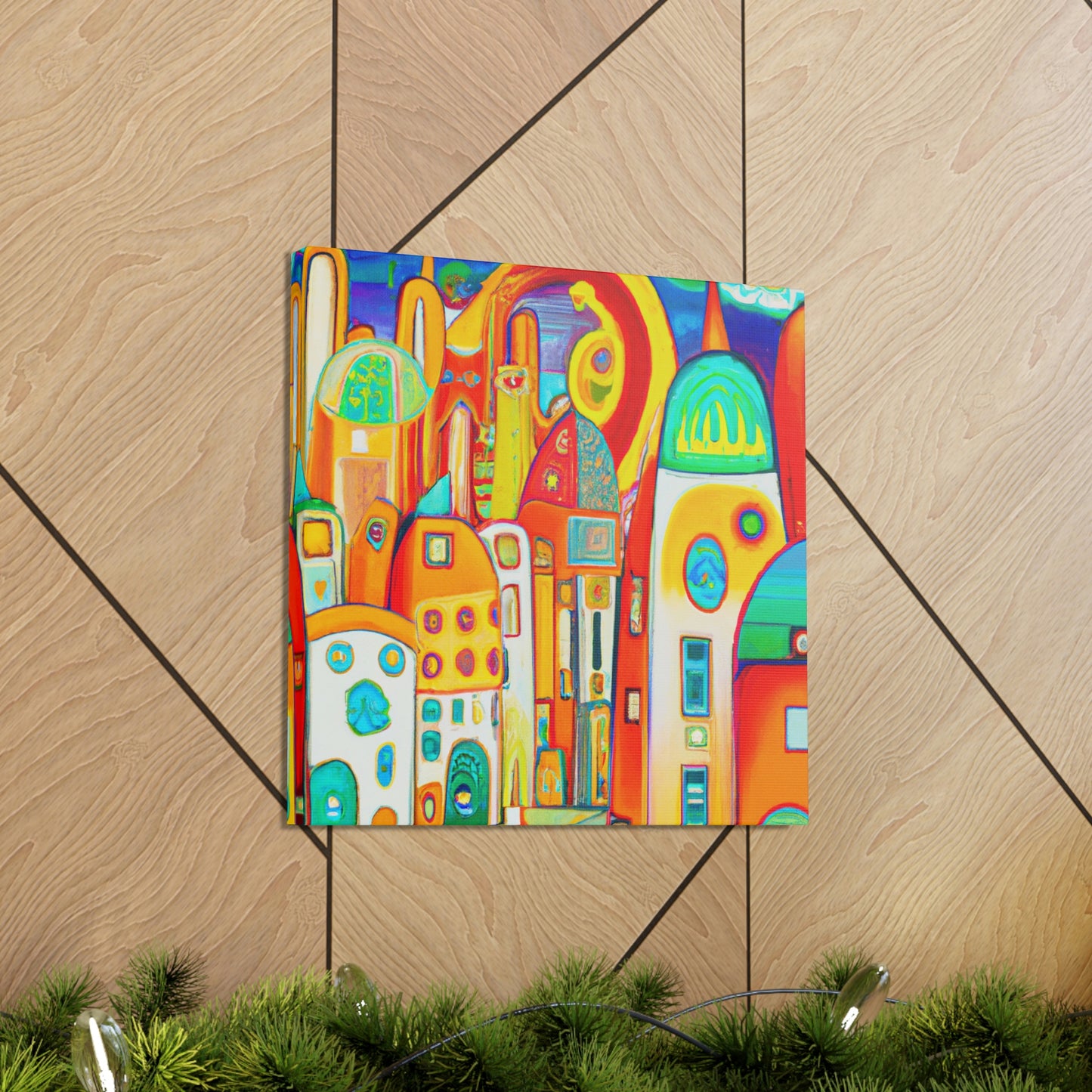 "Modern Nouveau Sunrise" - Canvas