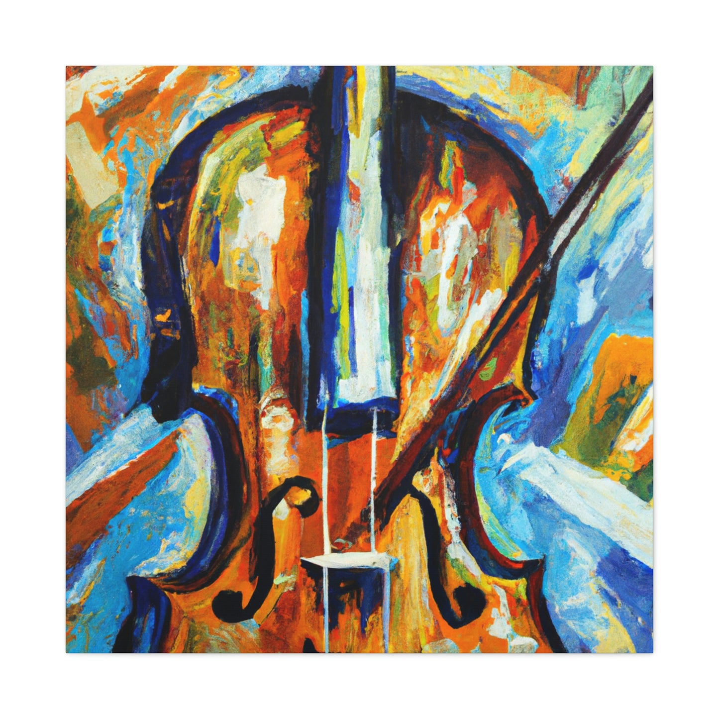 "Music of Expressionism Violin" - Canvas