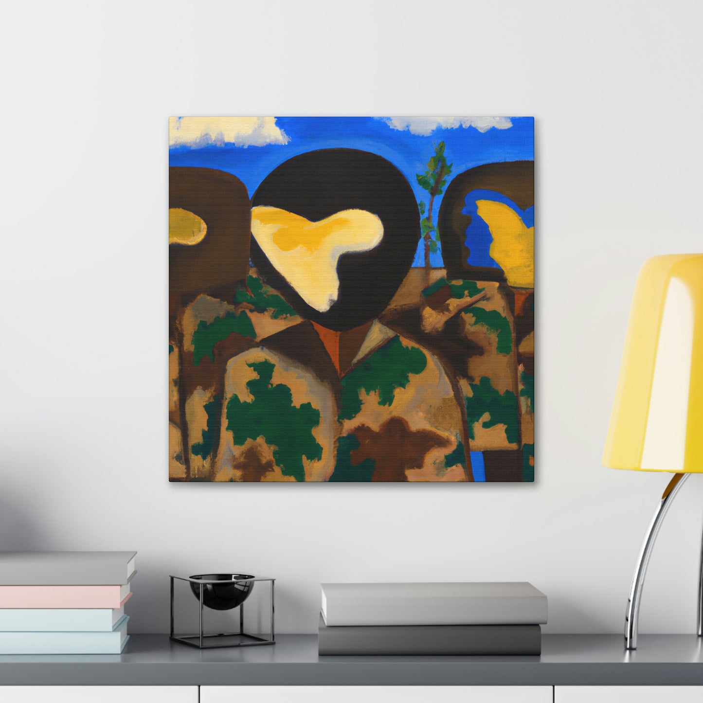 Camouflage in abstract - Canvas