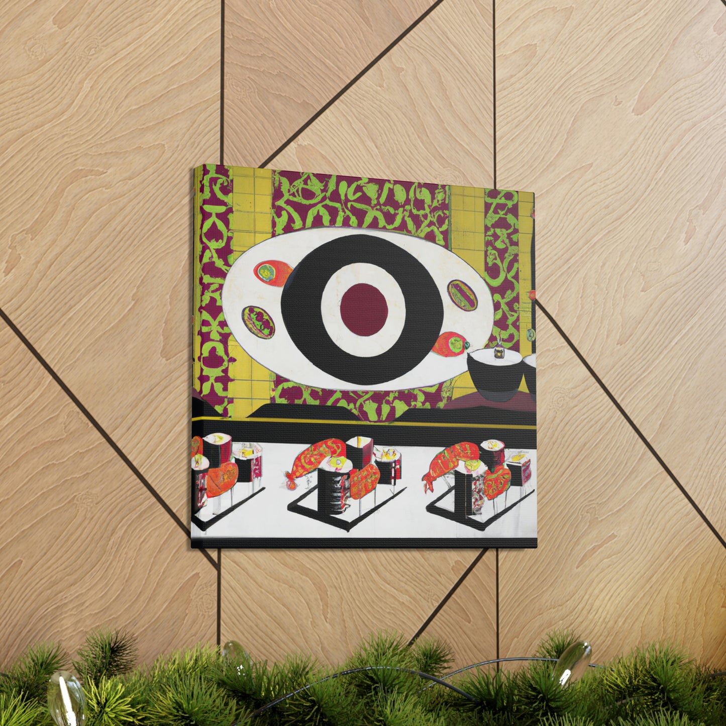 "Sushi Art Deco Dance" - Canvas