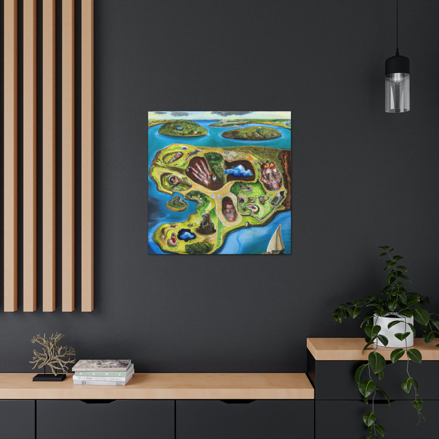 "Archipelago in Surrealism" - Canvas