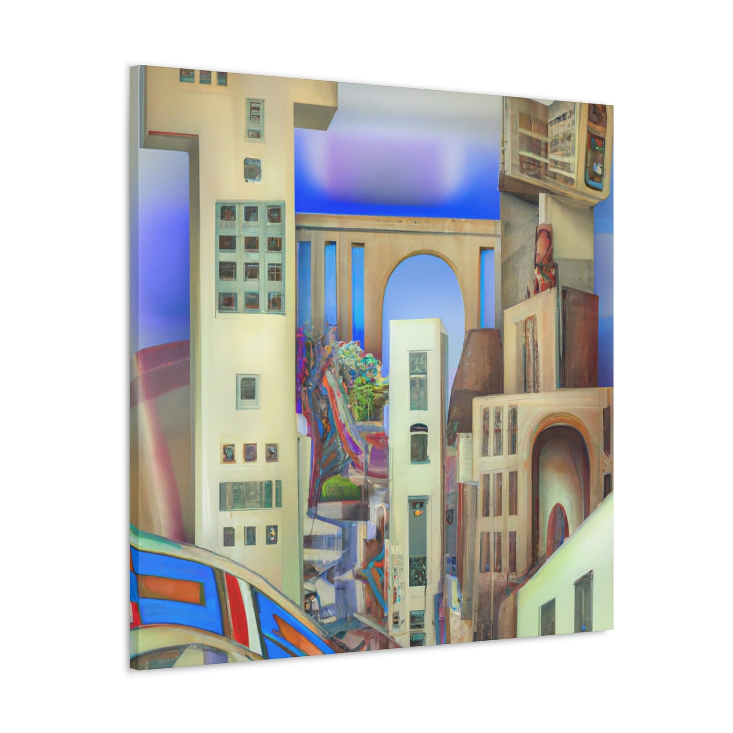 "Art Deco Dreamscape" - Canvas