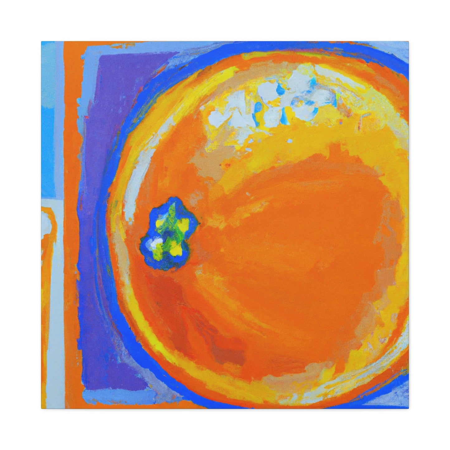 "Orange Abstract Brilliance" - Canvas