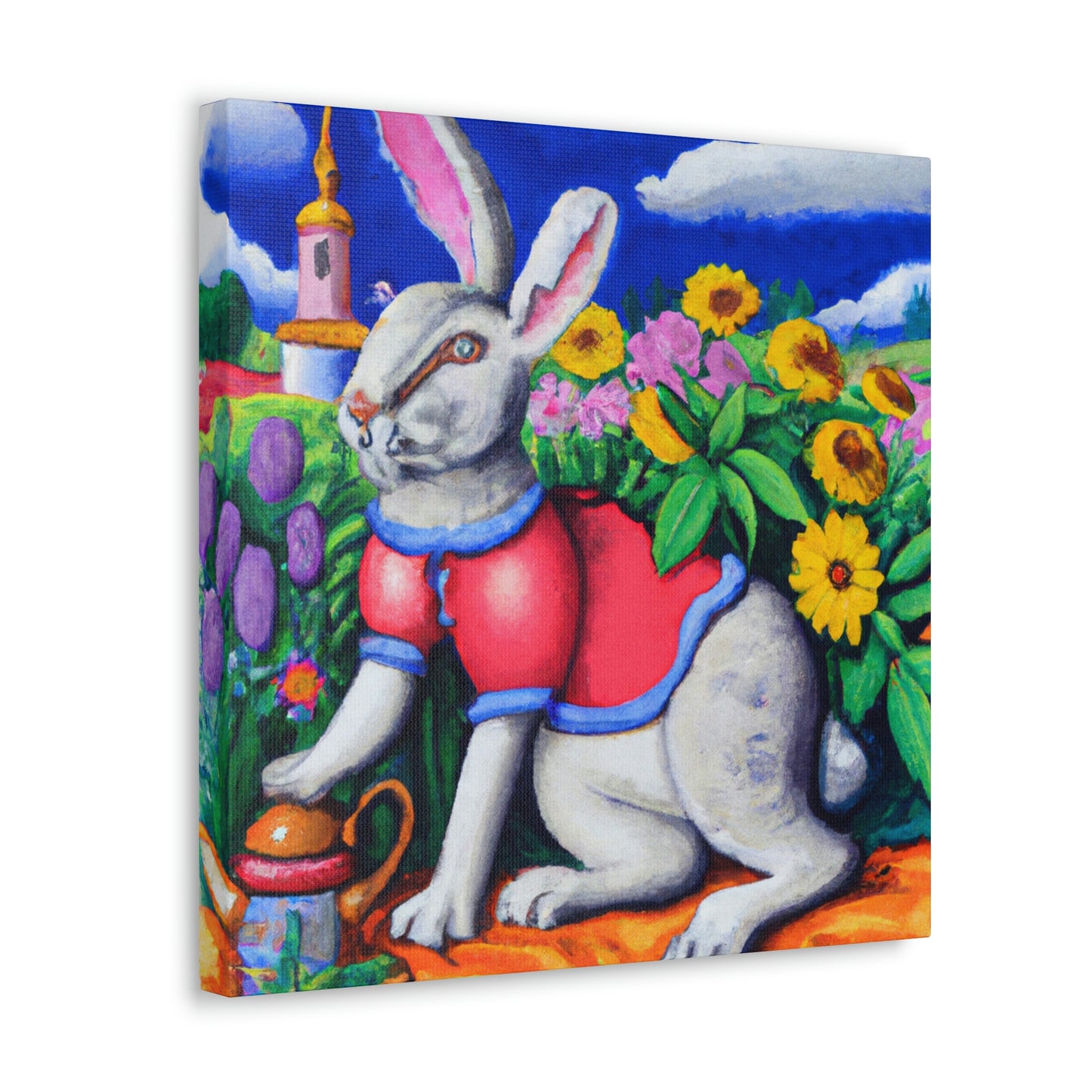 Rabbit in Baroque Style - Canvas