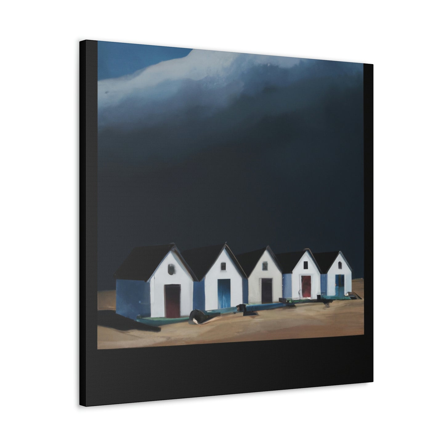 "Beach Houses - Minimalist" - Canvas