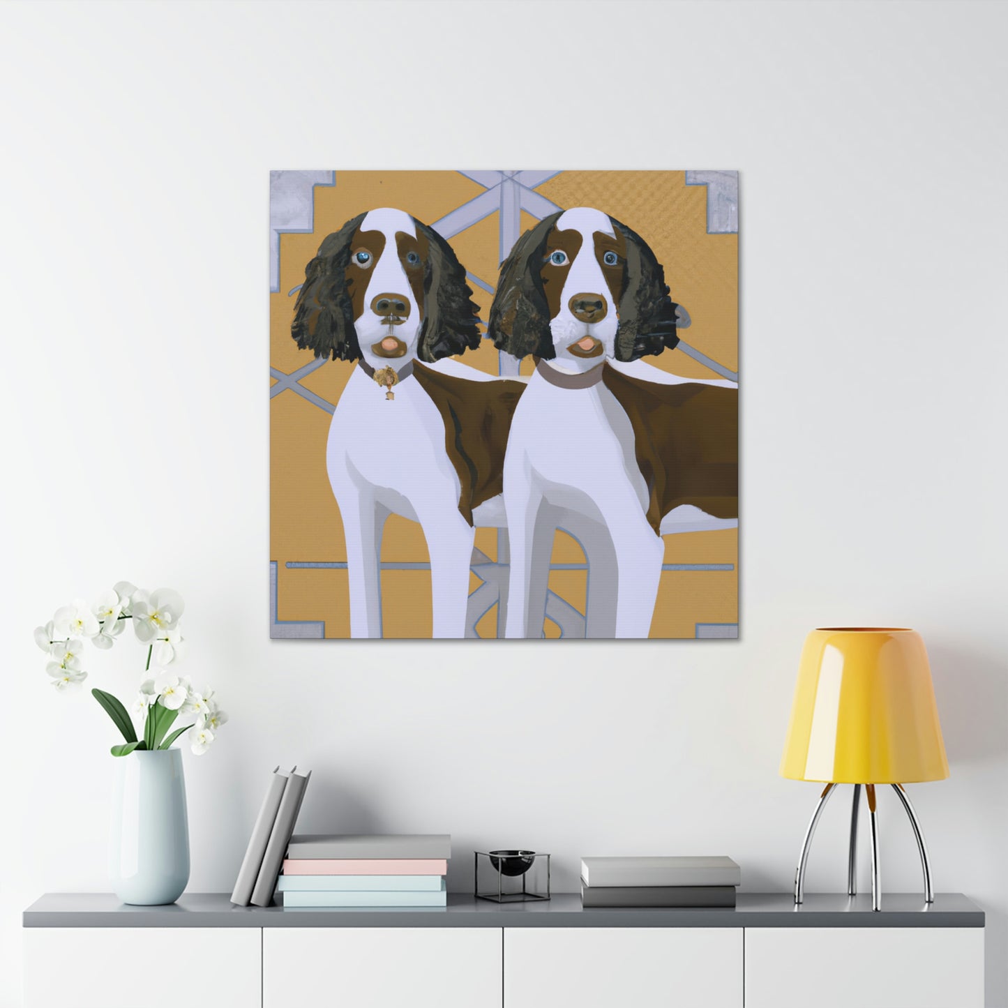 "Springer in Style Deco" - Canvas