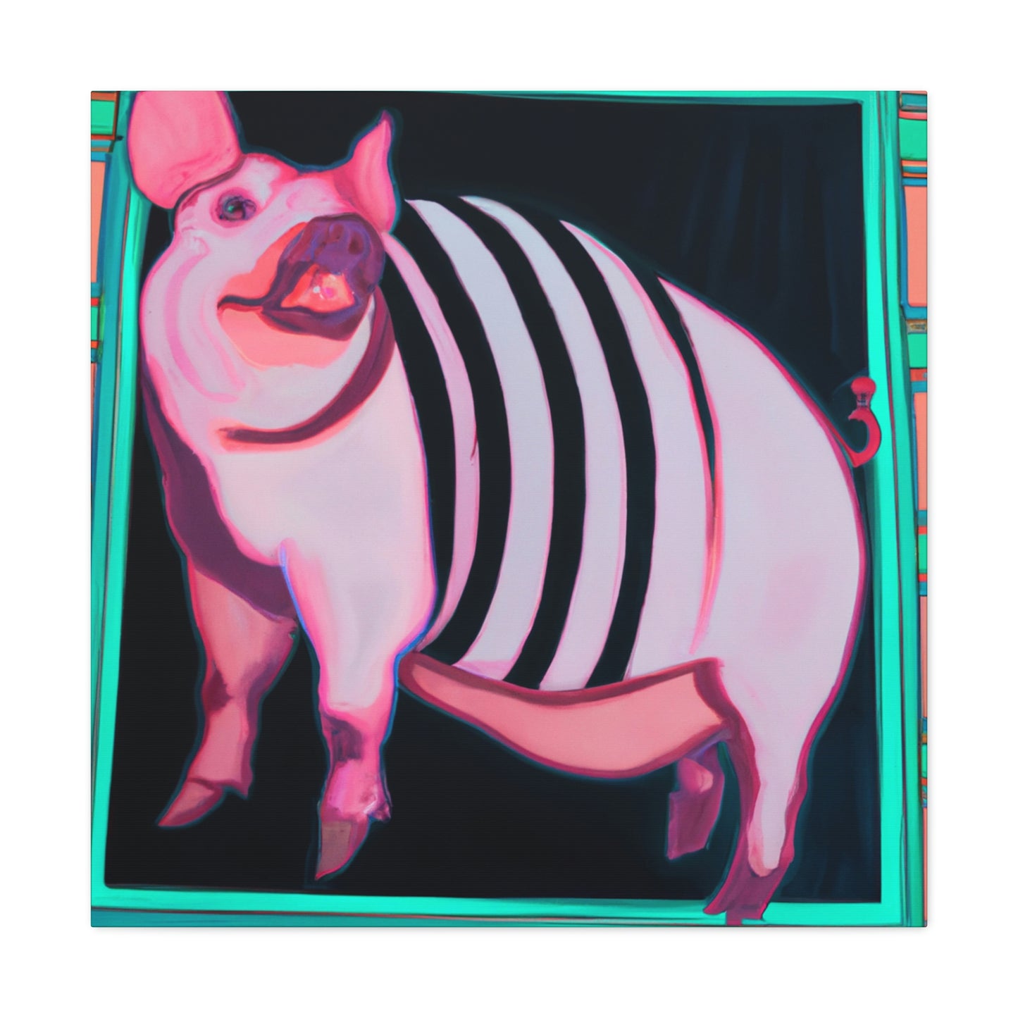 Pig of Mirrors Shine - Canvas