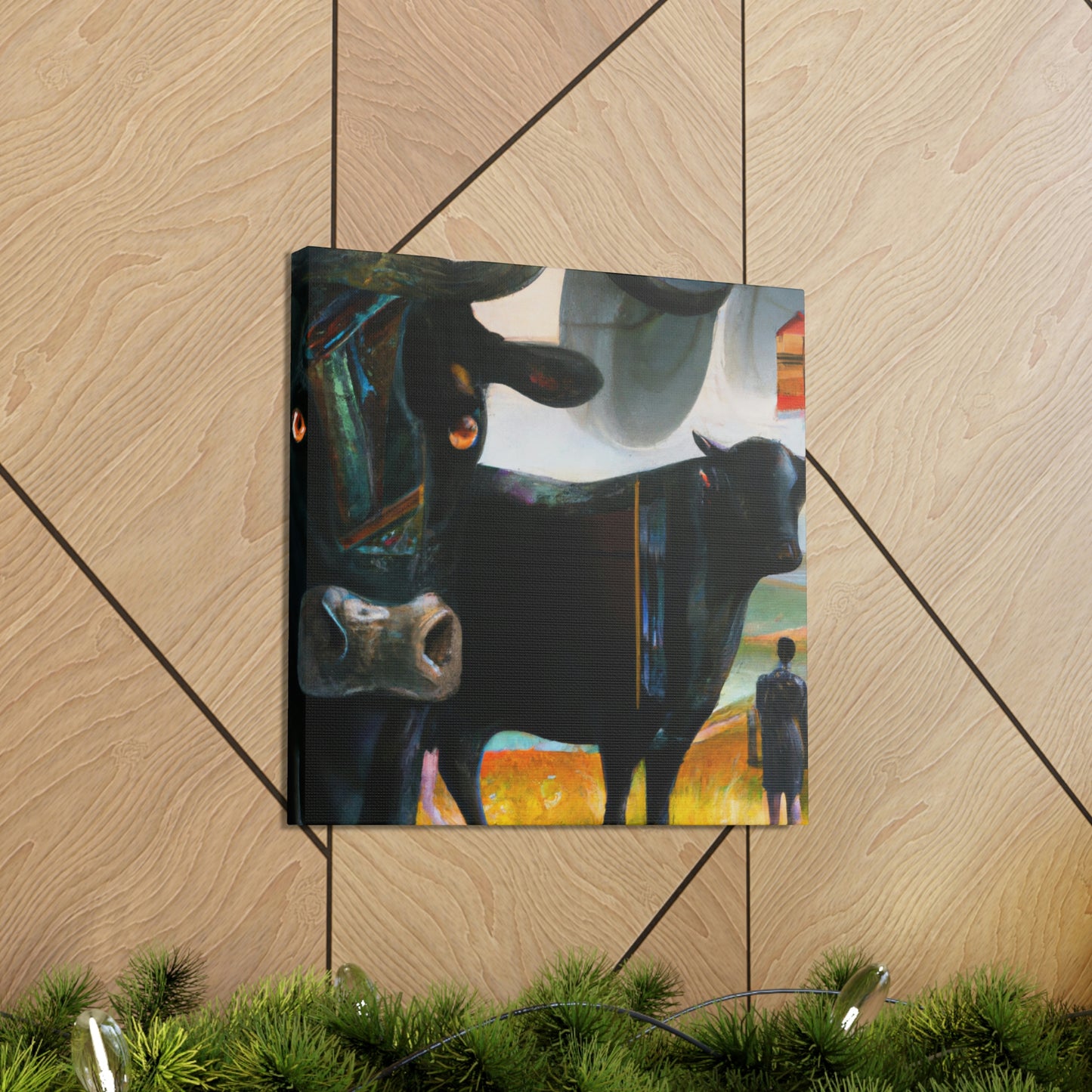 "Black Angus Dreamscape" - Canvas