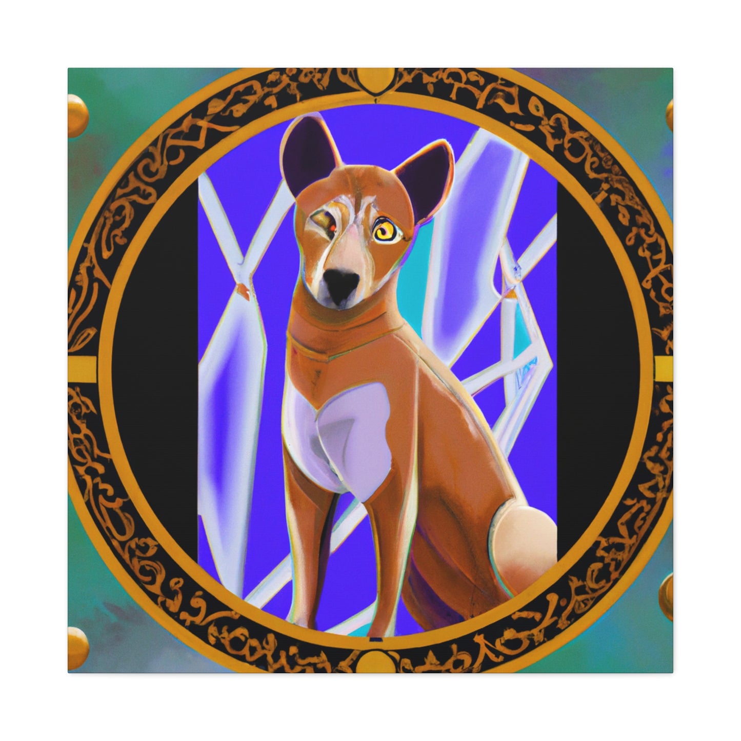 "Dhole's Deco Gleam" - Canvas