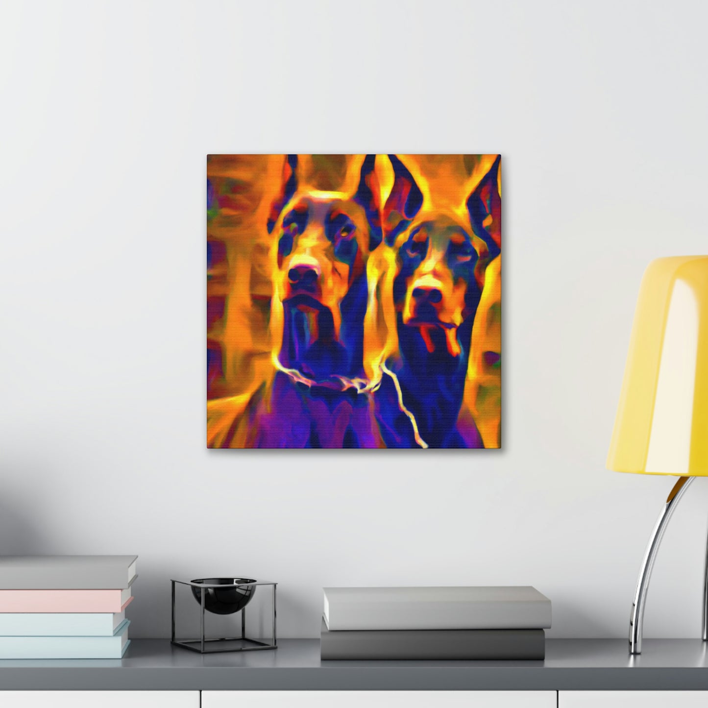 "Loyal Doberman Dreams" - Canvas