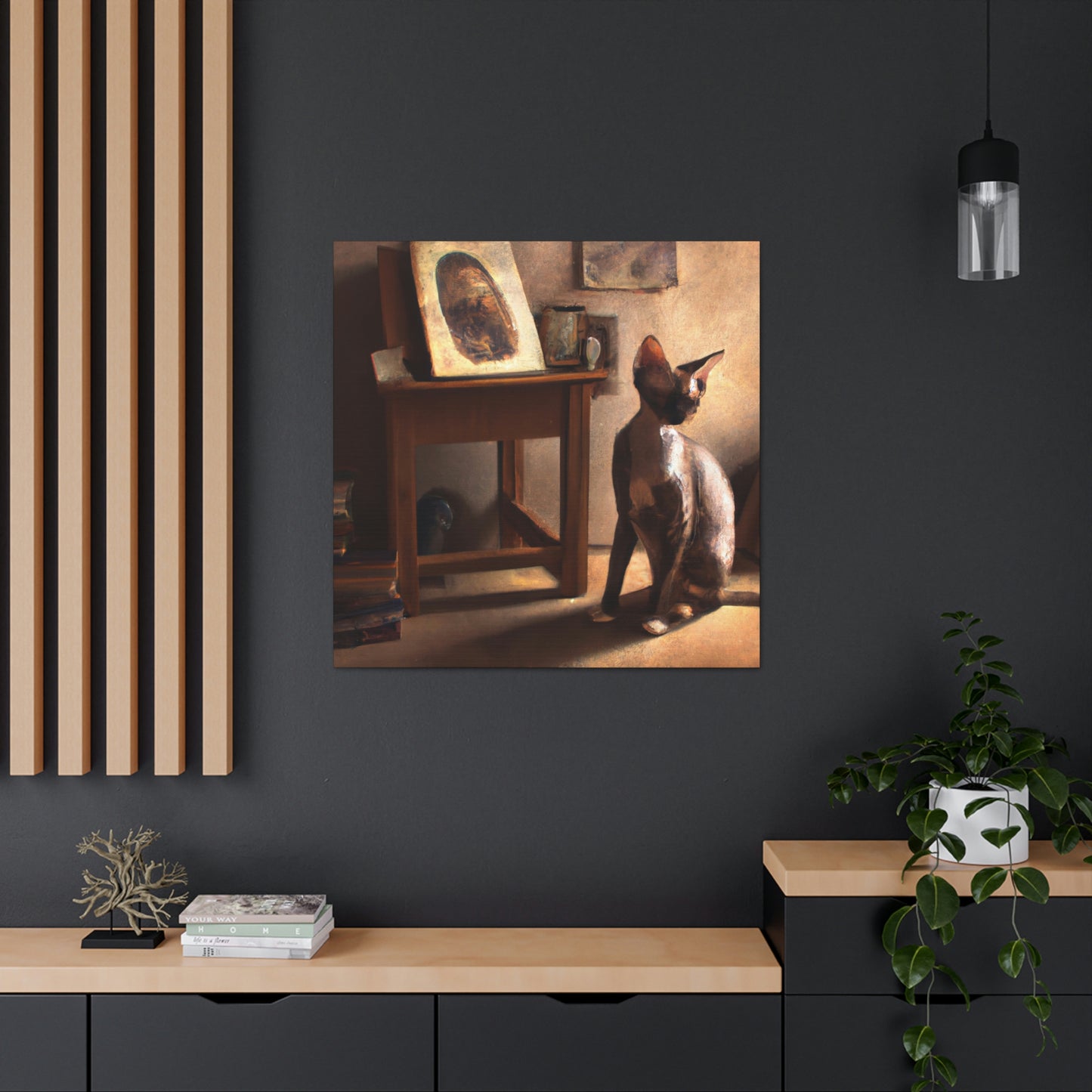 Cat-Shaped Dreamscape - Canvas