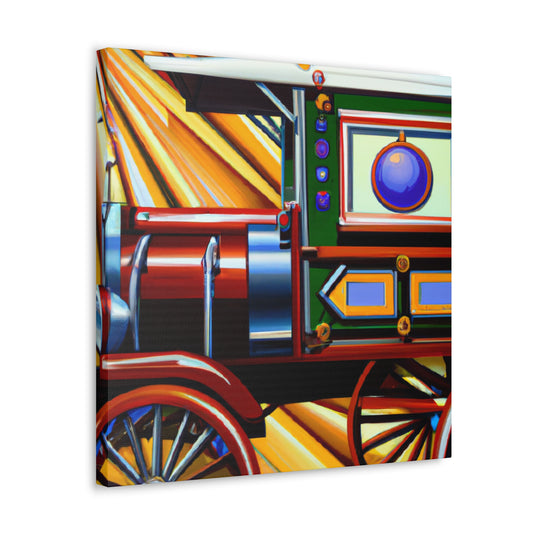 "Wheels of Grandeur Vibrant" - Canvas