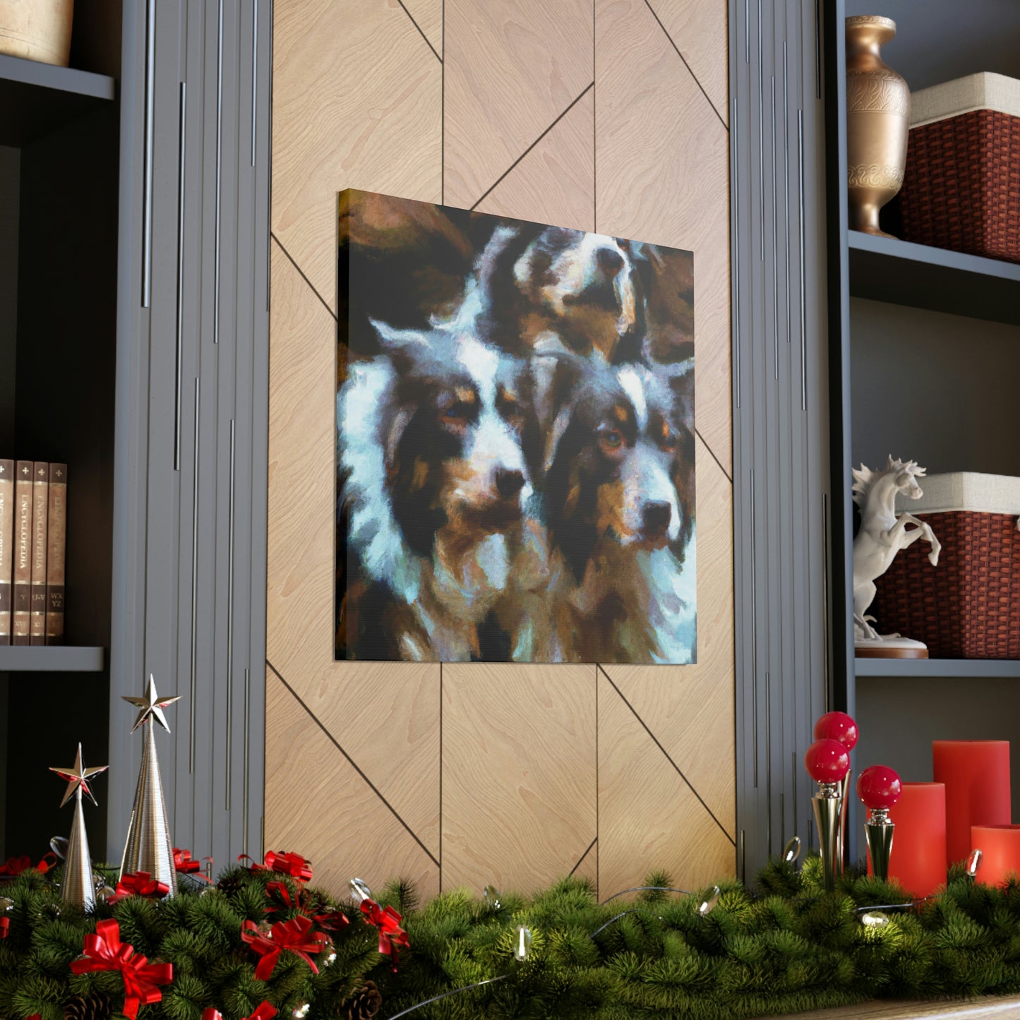 Australian Shepherd Solitude - Canvas