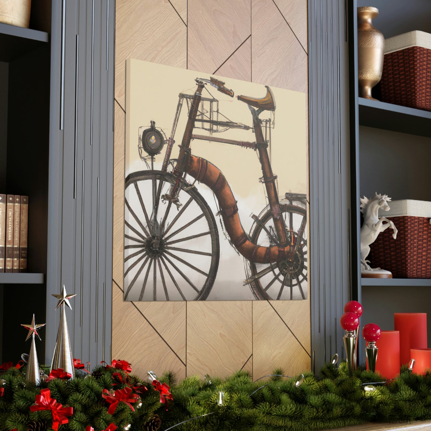 "The Clockwork Bicycle Ride" - Canvas