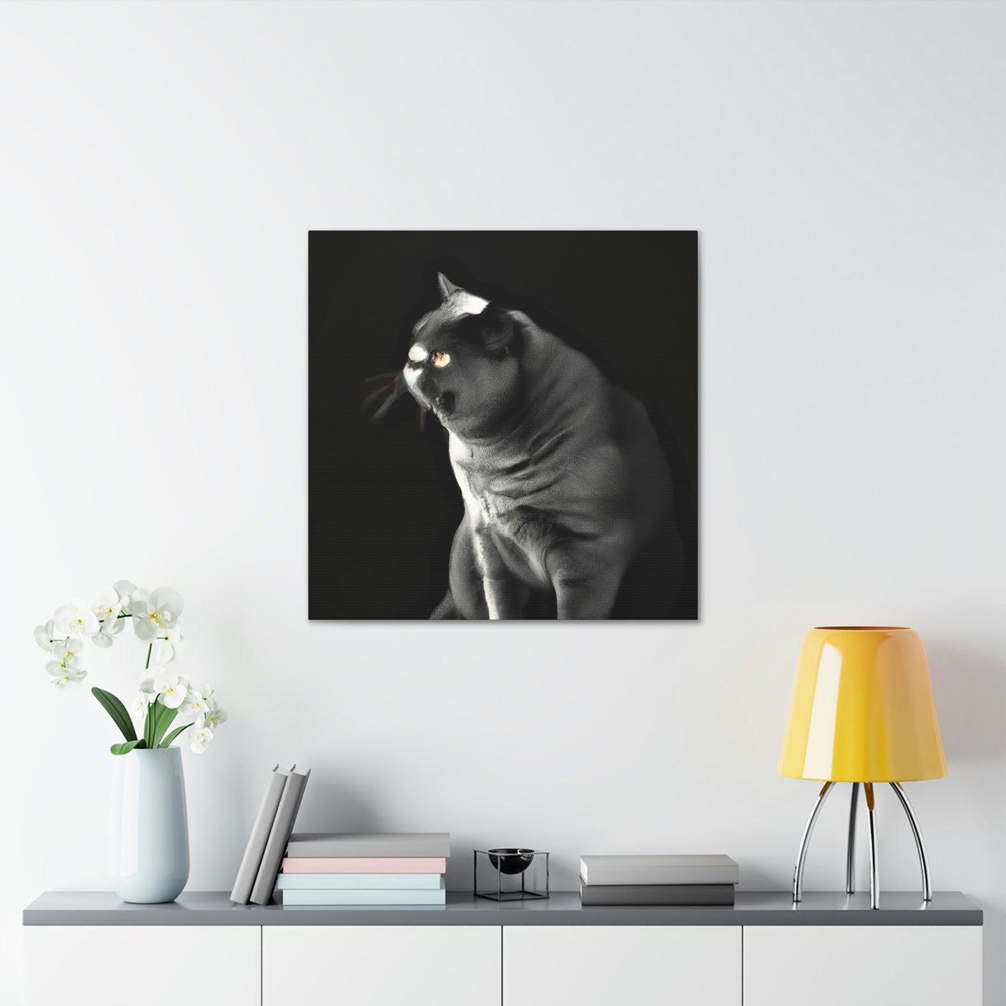 "British Shorthair Slumber" - Canvas