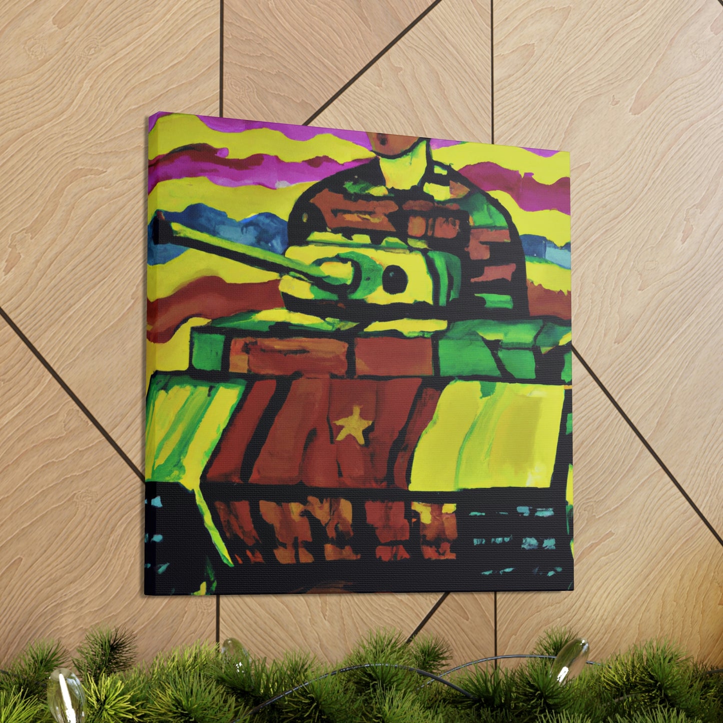 "Tank Operator in Fauvism" - Canvas