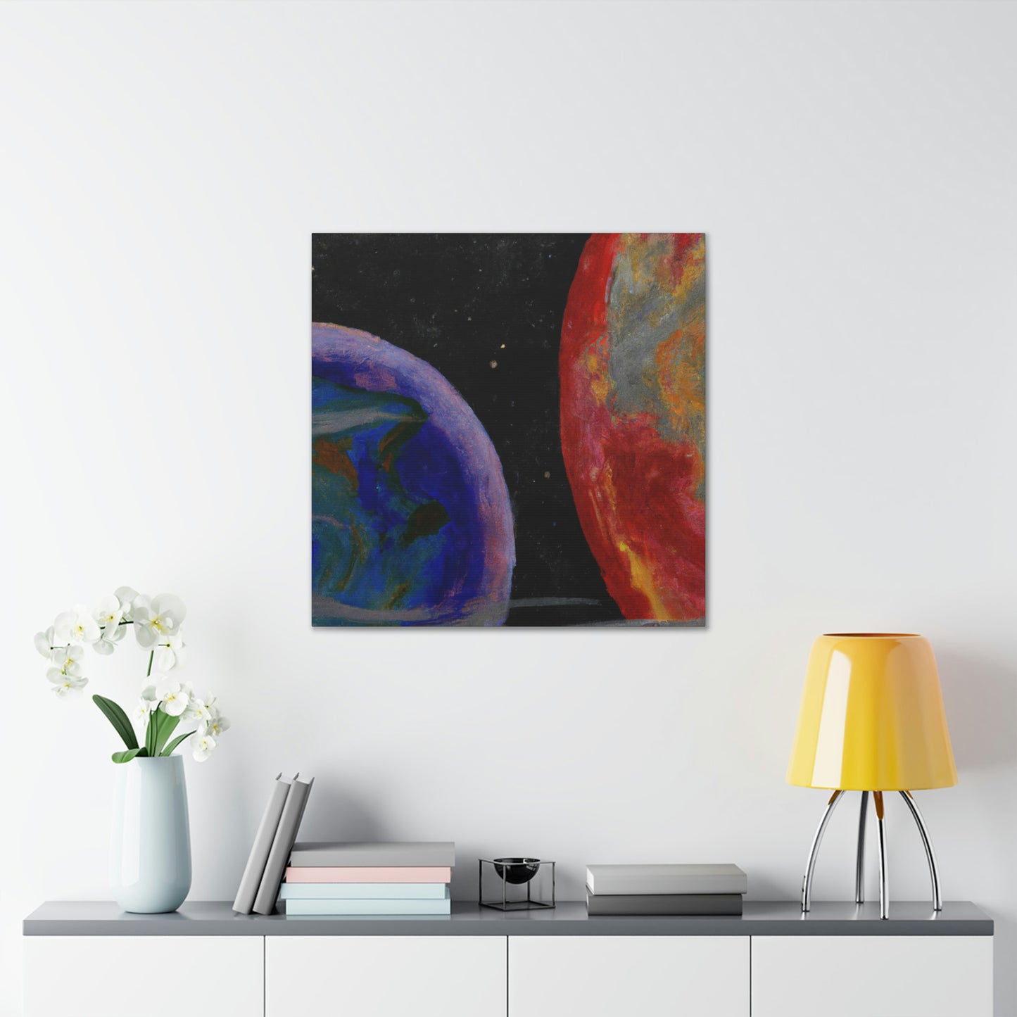 Earth's Cosmic Colors - Canvas