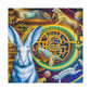 Rabbit in Neoclassicism - Canvas