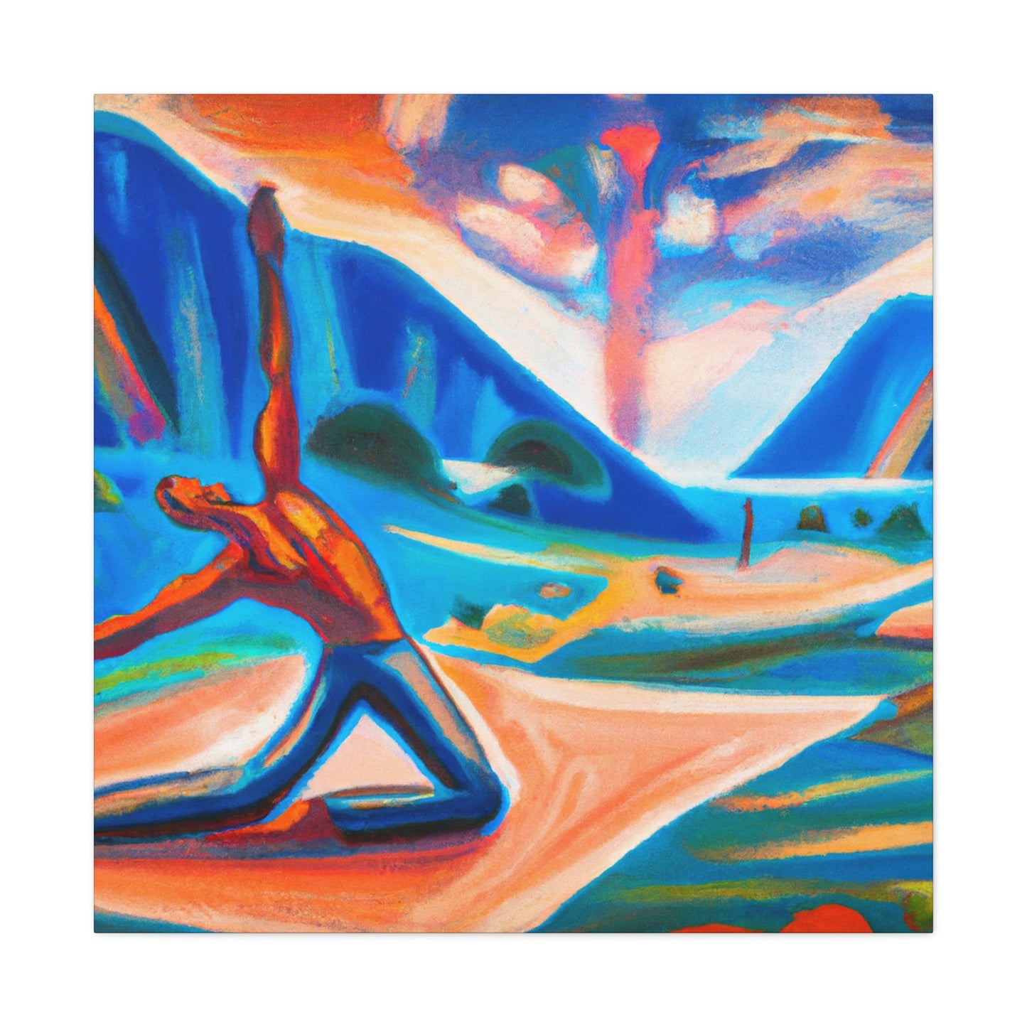 "Yoga at Sunrise" - Canvas