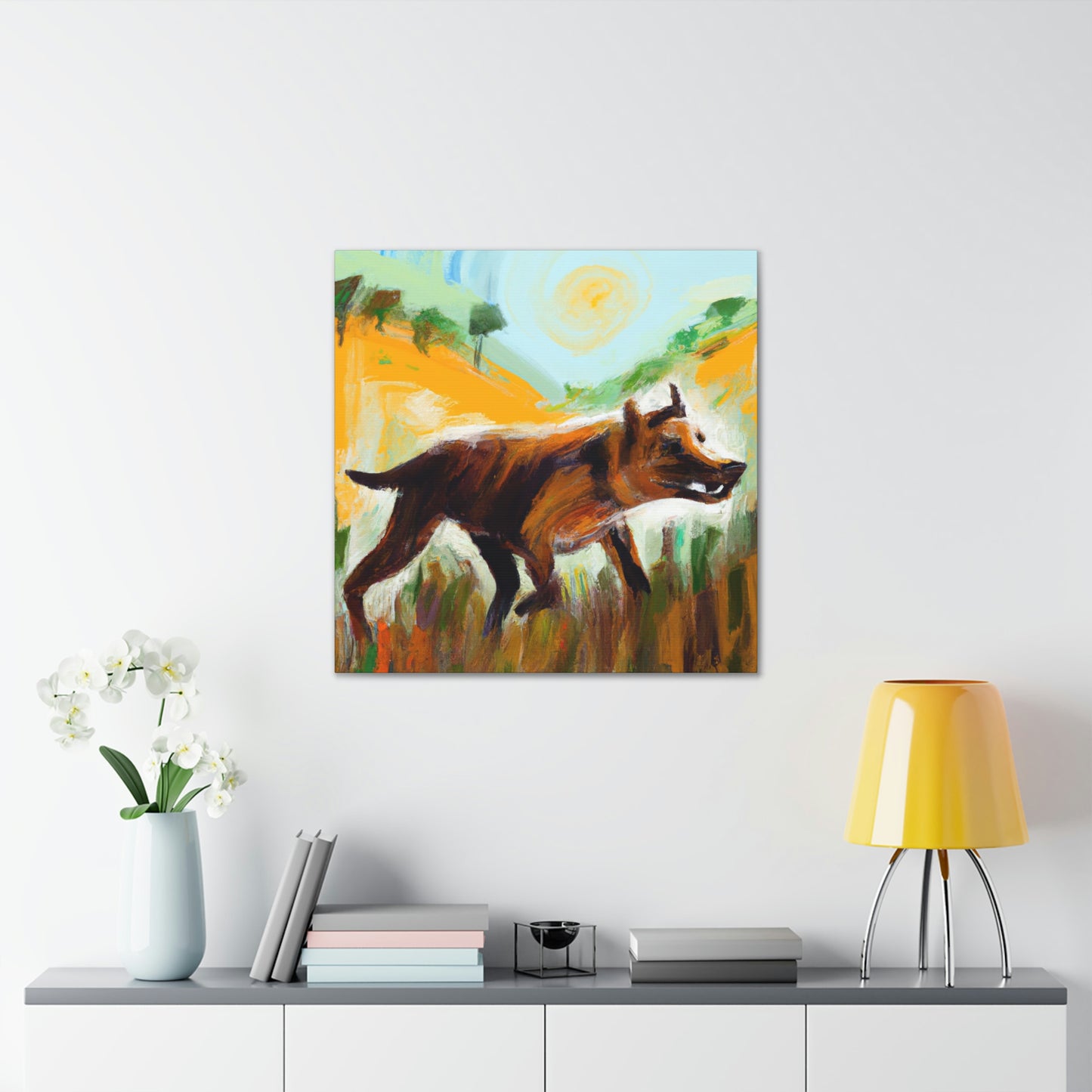 Tasmanian Tiger Reflection - Canvas