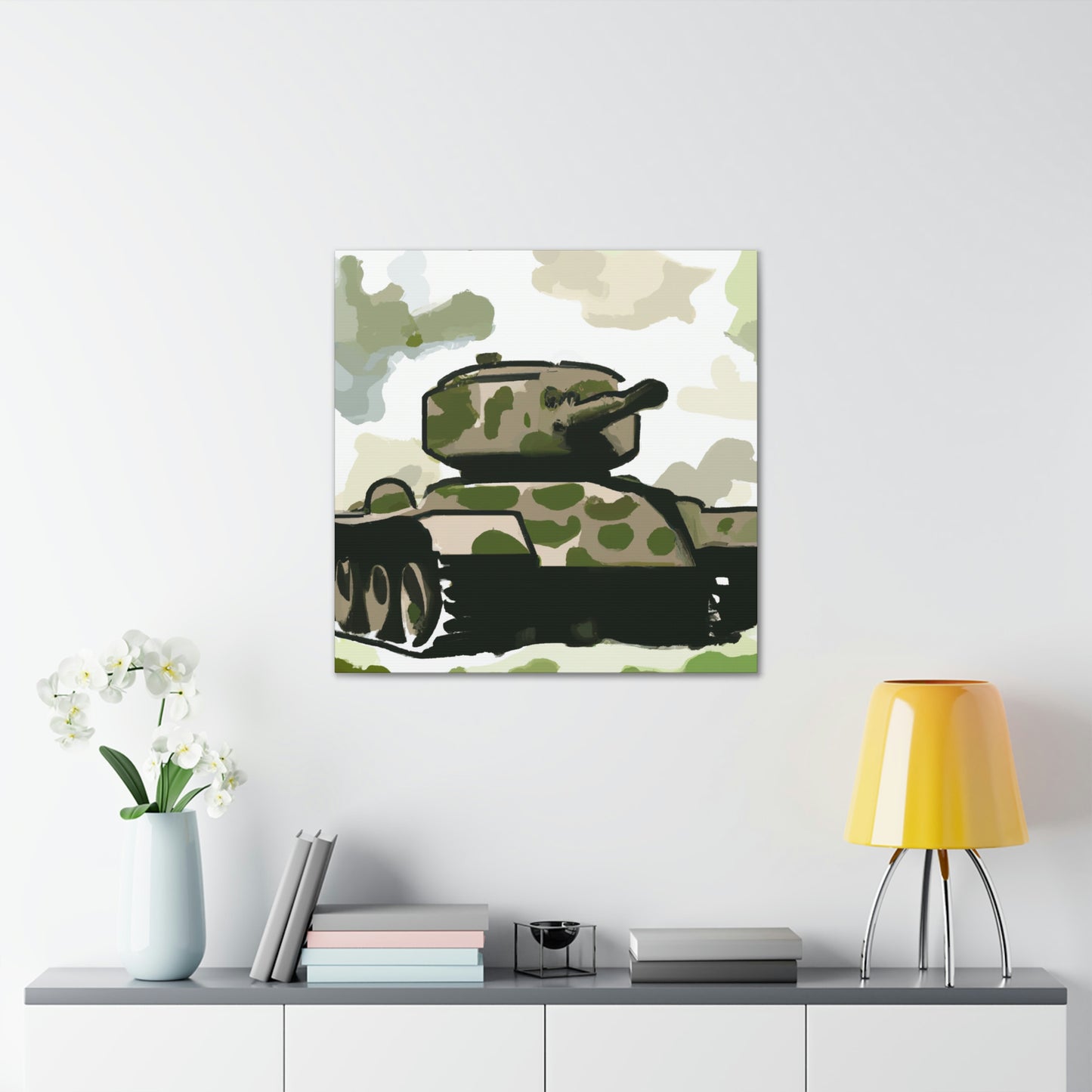 "Tank in Turmoil 1945" - Canvas