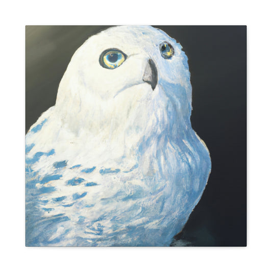 Snowy Owl on Ice - Canvas