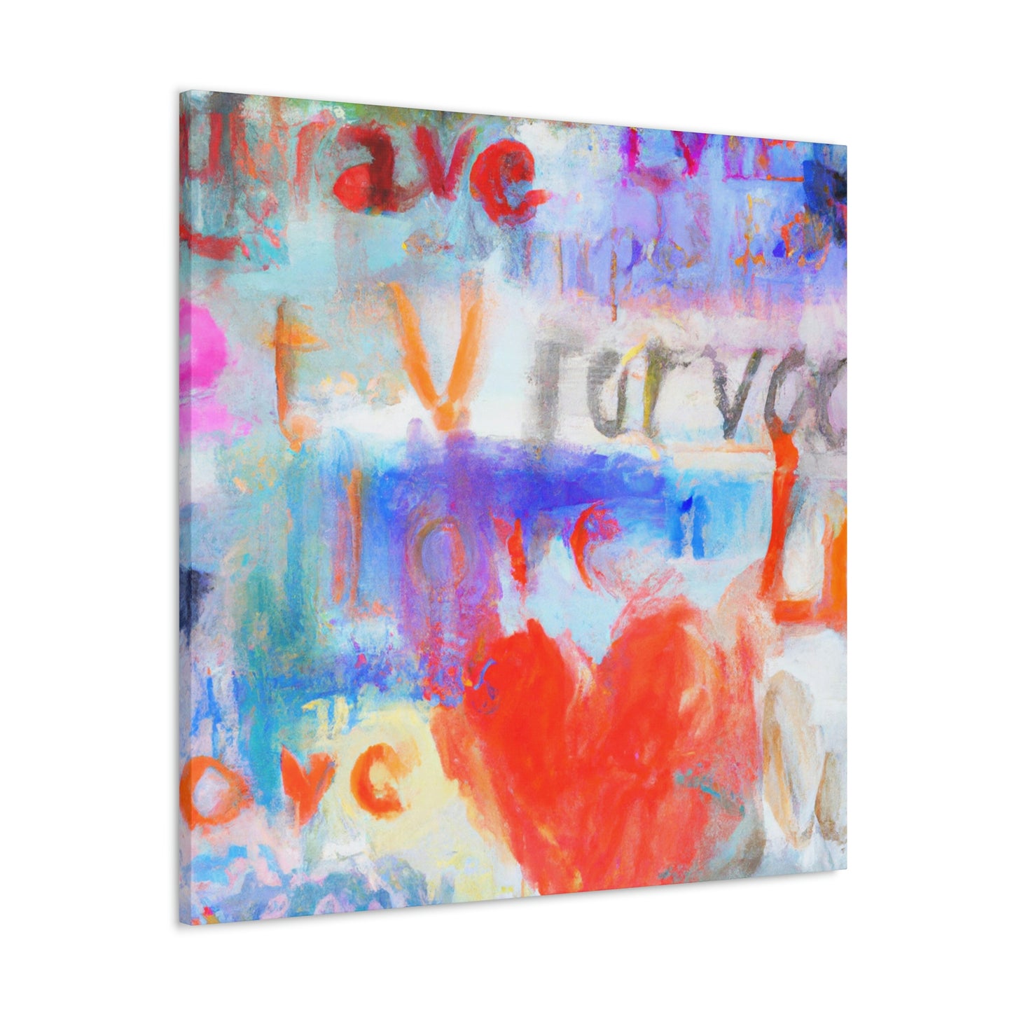 Love Letters in Hues - Canvas