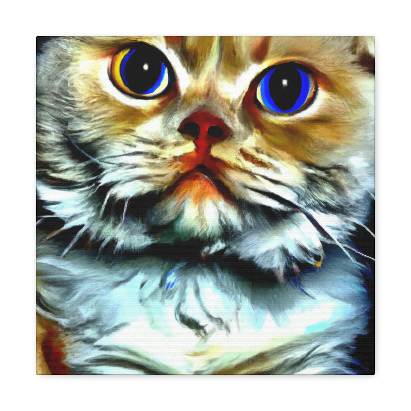 Feline Furry Enchantment - Canvas