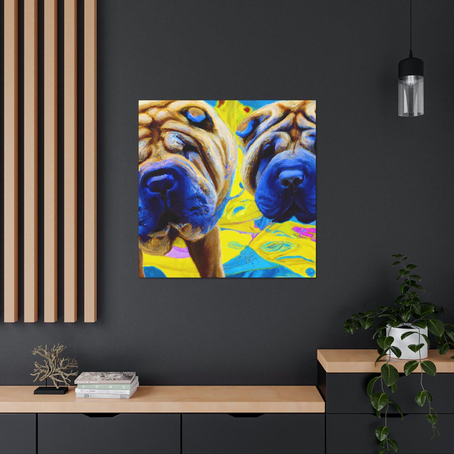 Sleeping Shar Pei Dream - Canvas