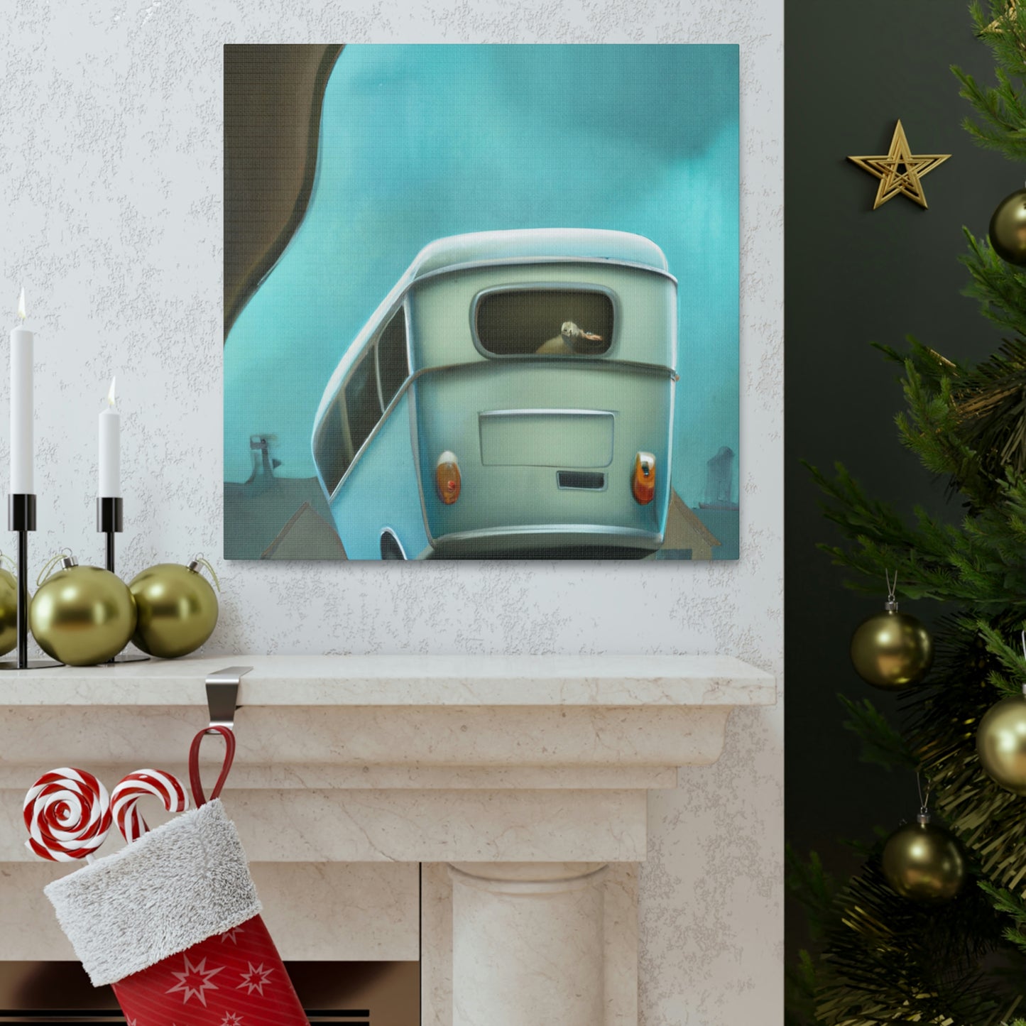 "Camper Van Onward Travel" - Canvas