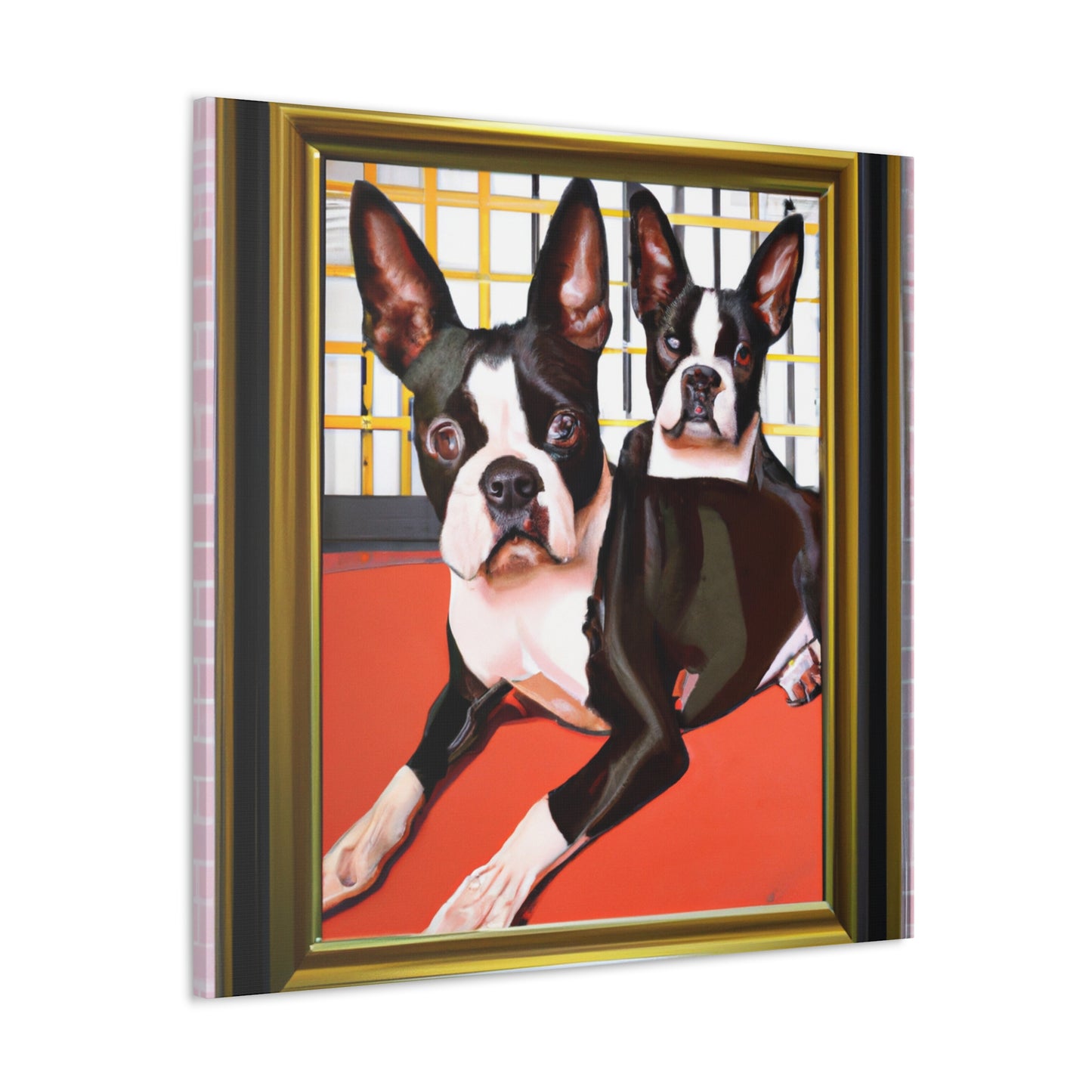 "Boston Terrier Brilliance" - Canvas