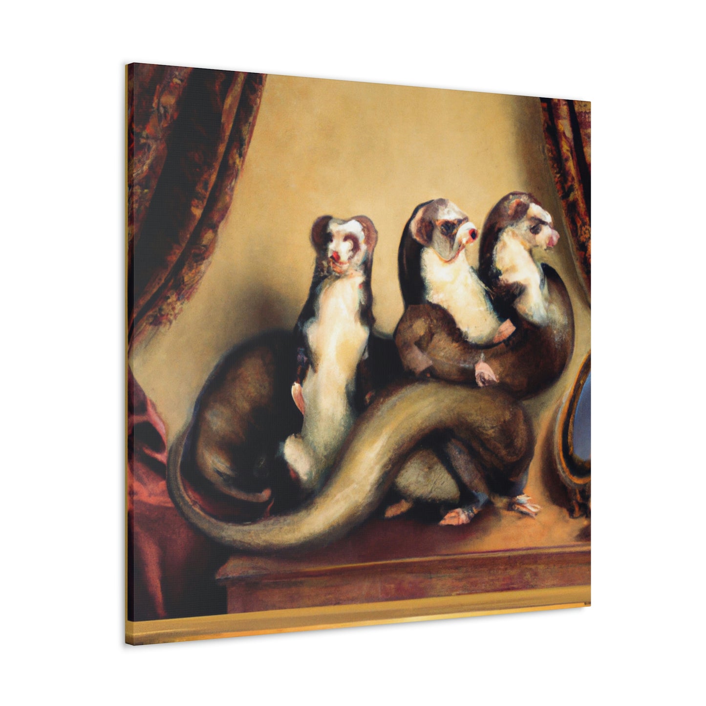 Ferrets in Baroque - Canvas