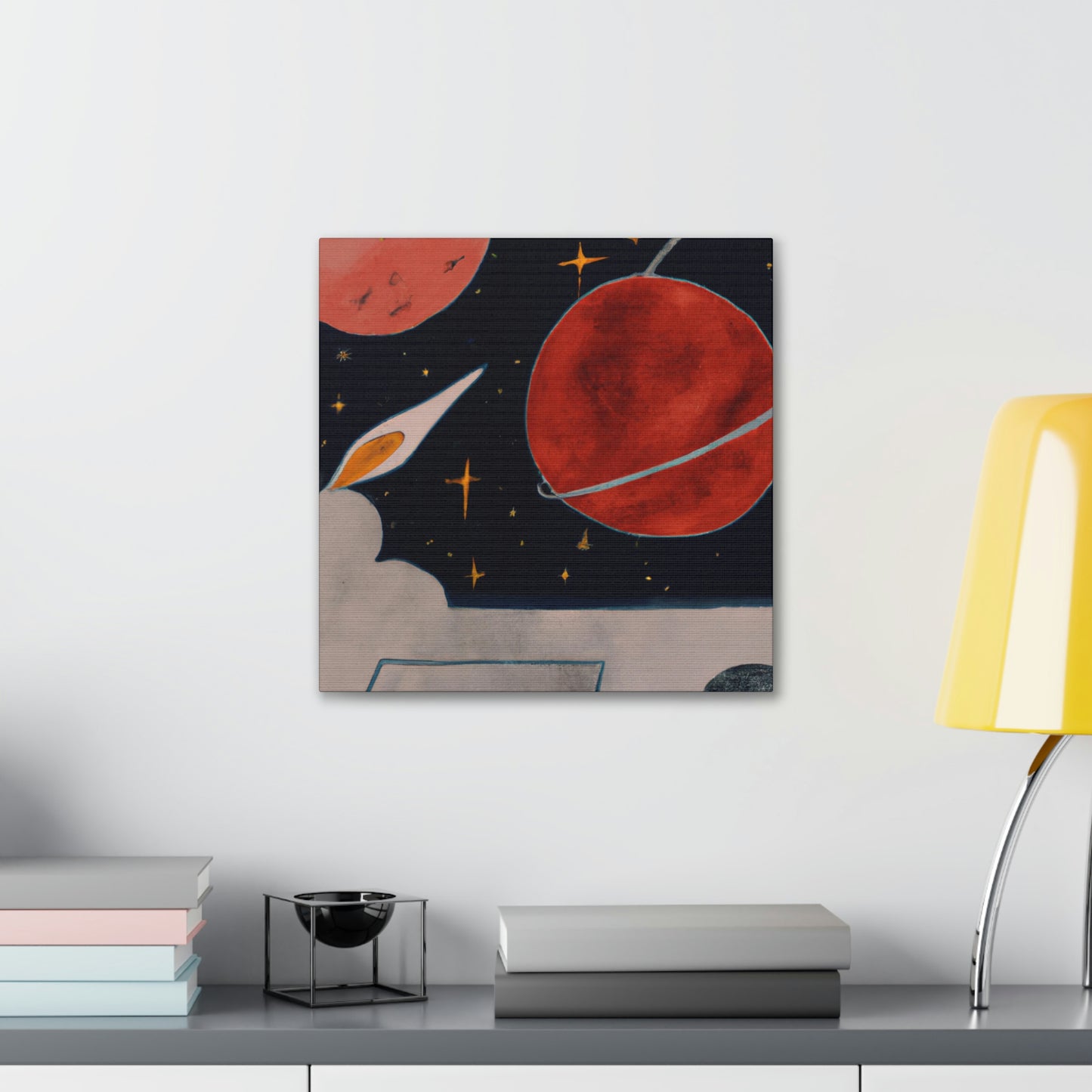 Mercury's Celestial Dance - Canvas