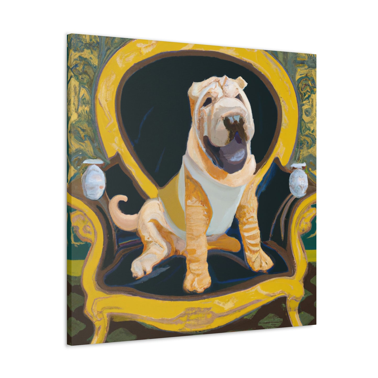 "Shining Shar Pei Splendor" - Canvas