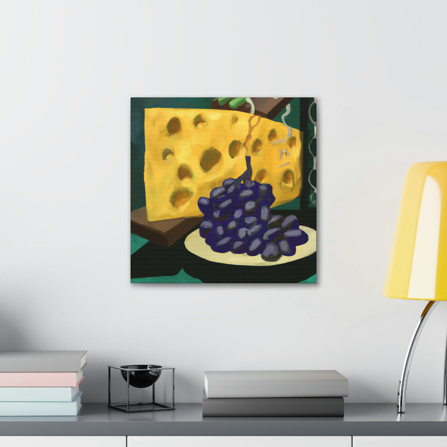 Cheese and Grapes Pop - Canvas