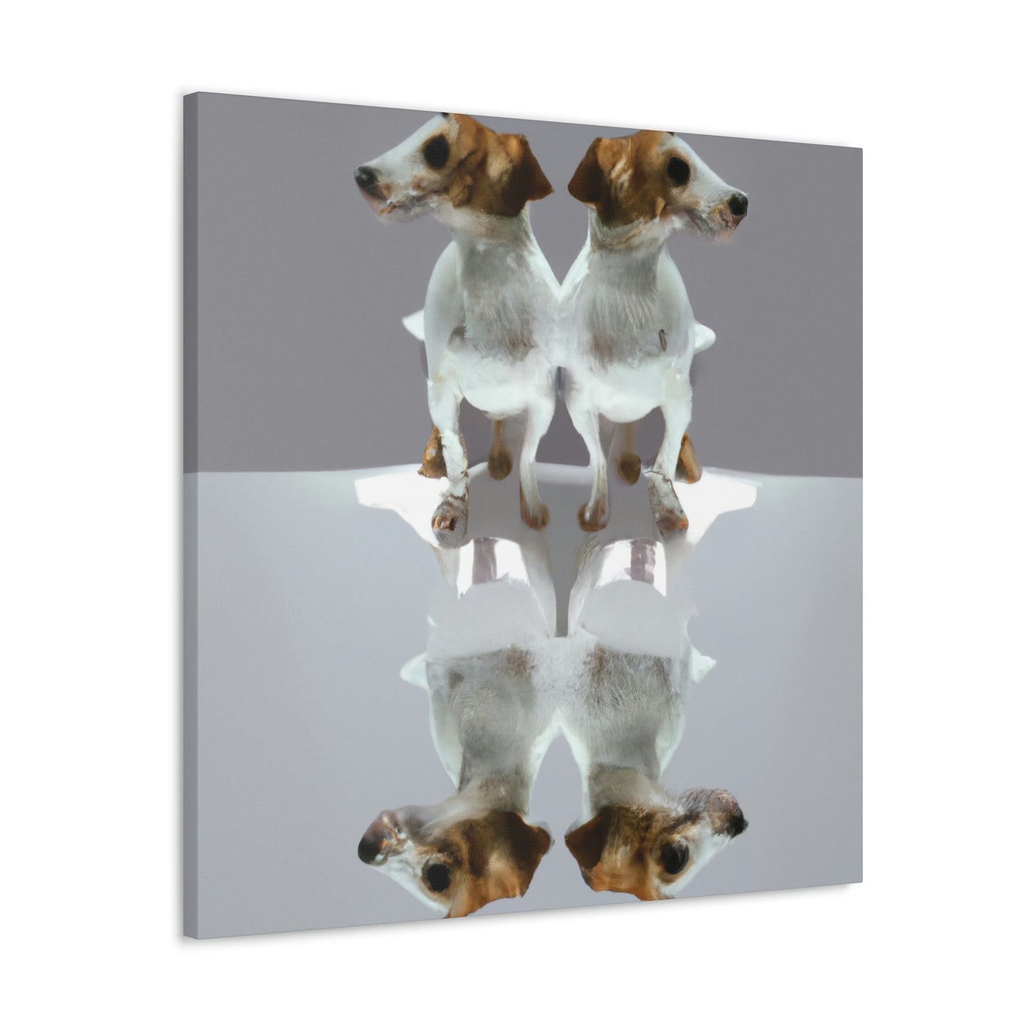 "Minimalist Jack Russell Pup" - Canvas