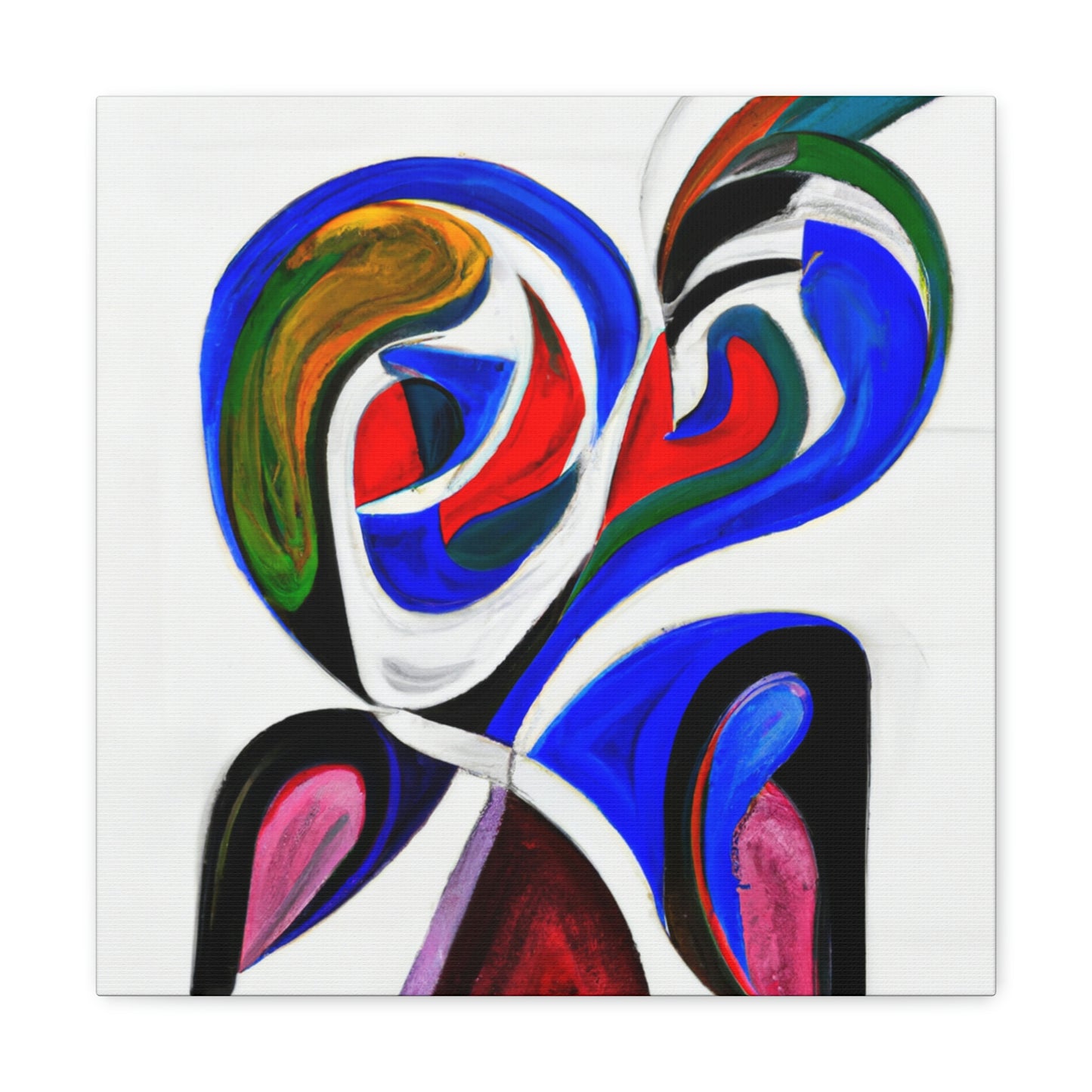 Lovebirds in Flux - Canvas