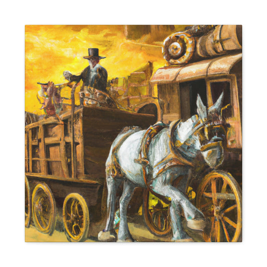 "Wagon in a Steamdream" - Canvas