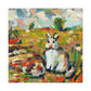 Rabbit in Impressionism - Canvas