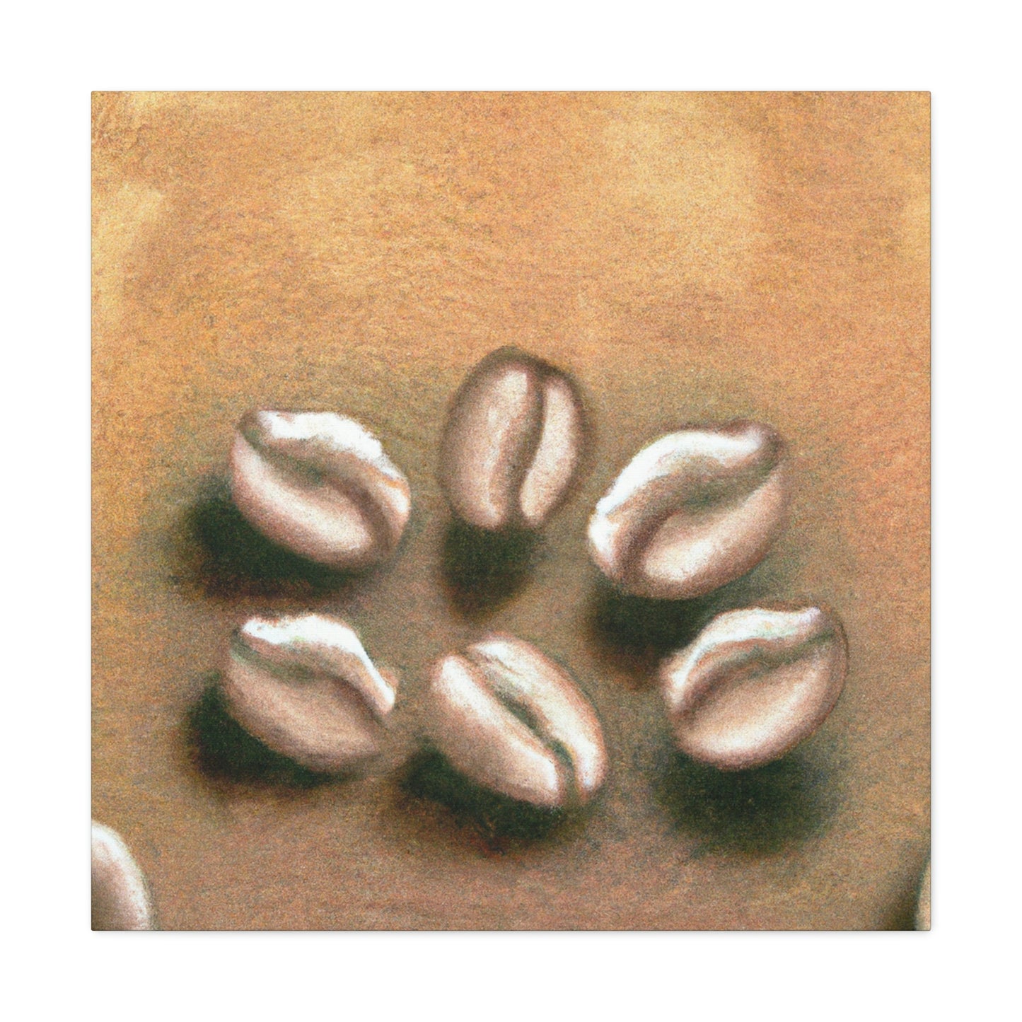 "Coffee Beans: Art Deco" - Canvas