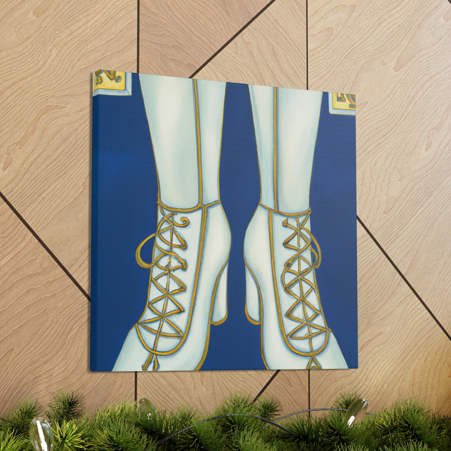 "Boots of Glittering Jazz" - Canvas