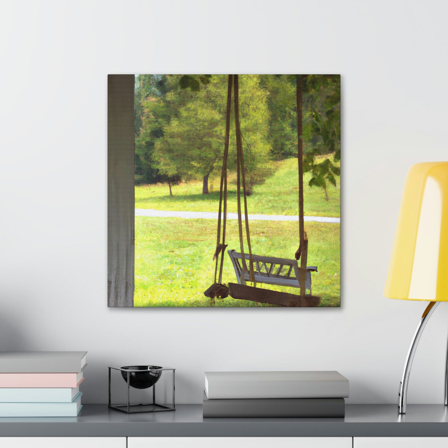 "Swinging on the Porch" - Canvas