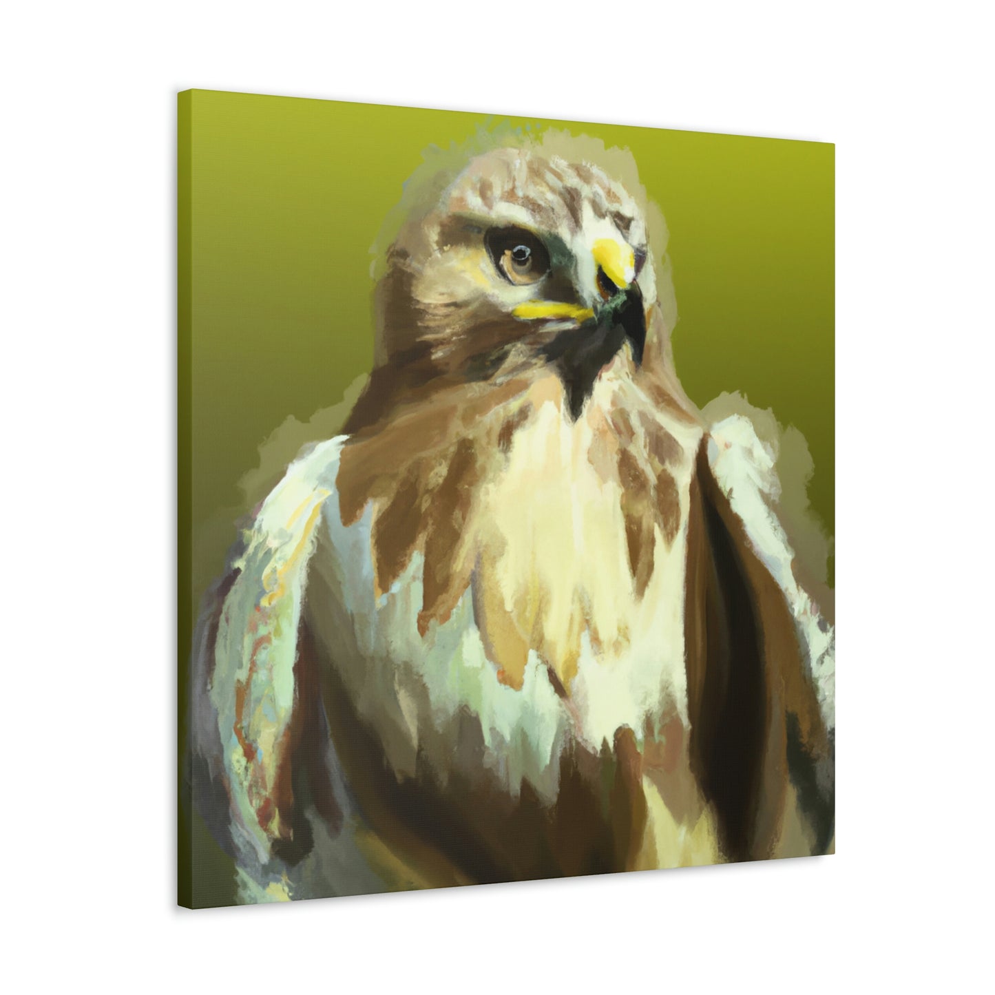 "Hawk in Flight Reflection" - Canvas