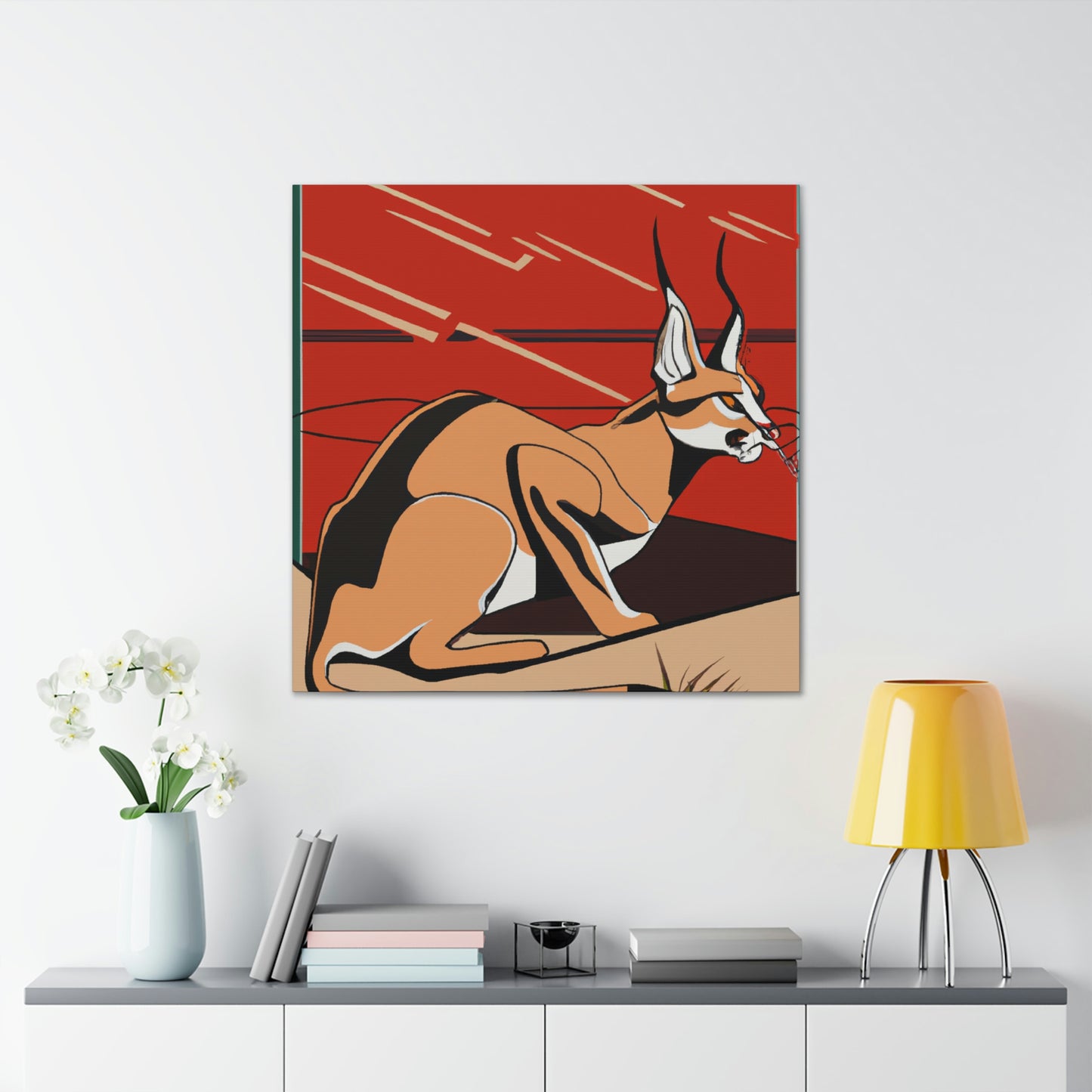 "Caracal's Deco Zenith" - Canvas