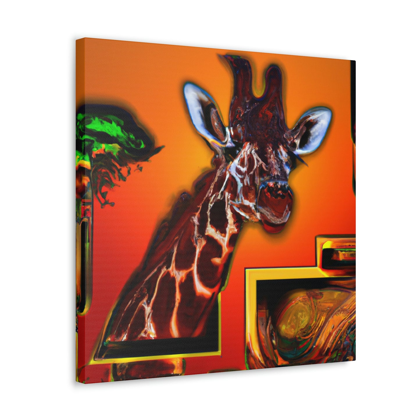 Giraffe in Art Deco - Canvas