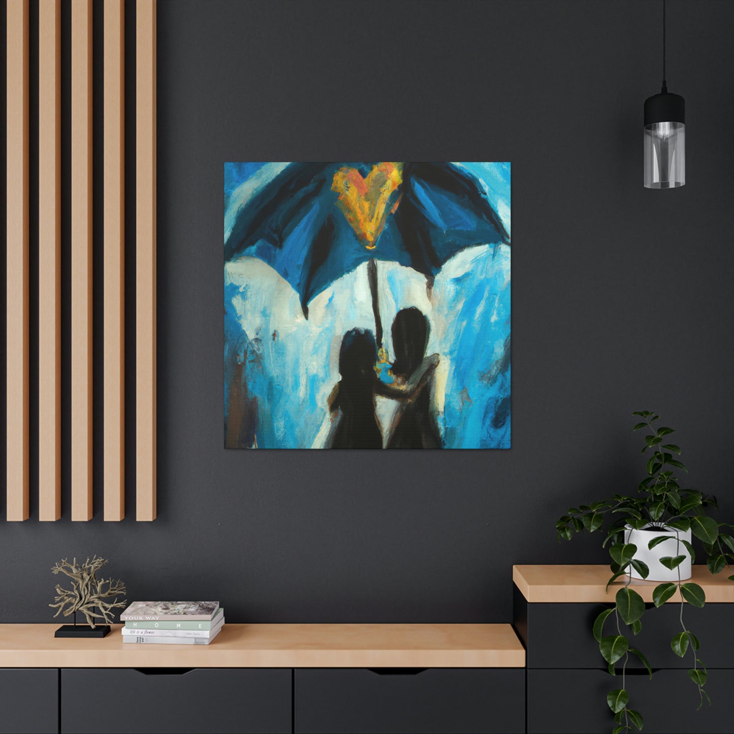 Love Under Rainy Skies - Canvas